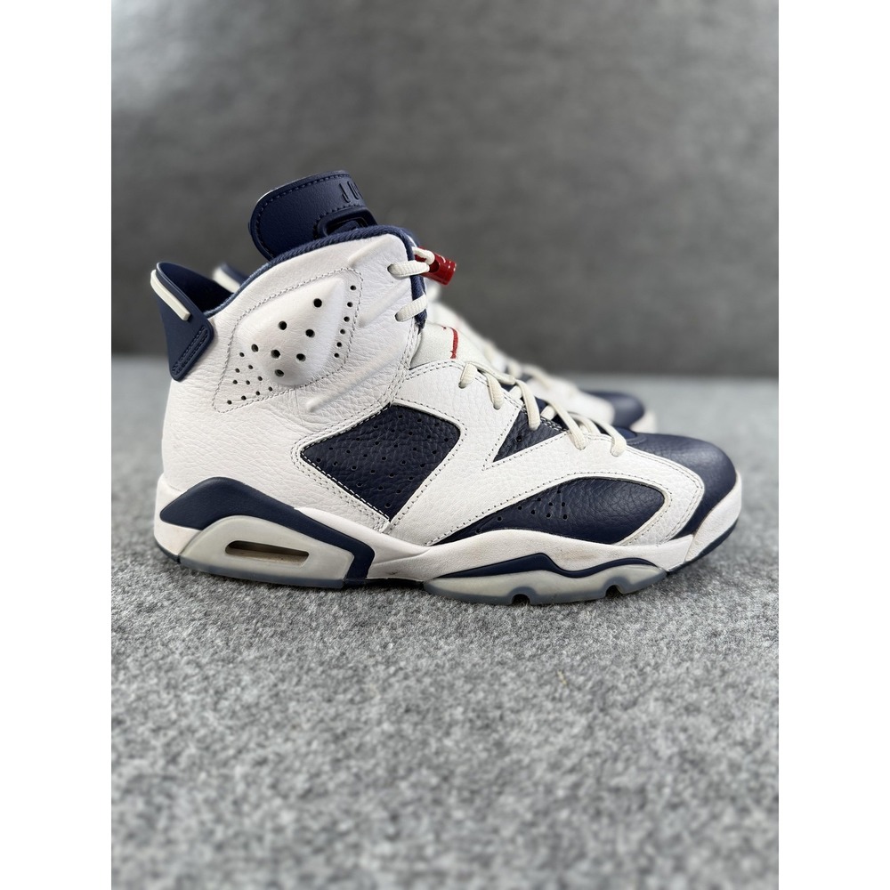 Nike Air Jordan 6 Retro Midnight Navy Shoes Mens 9.5 Sneakers CT8529-164 - Picture 4 of 14